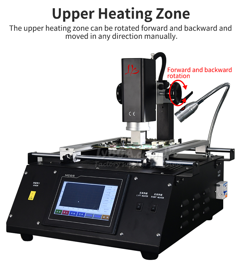LY R5800 3 Zones Hot-Air BGA R - Infrared Bga Rework Station recension och pris