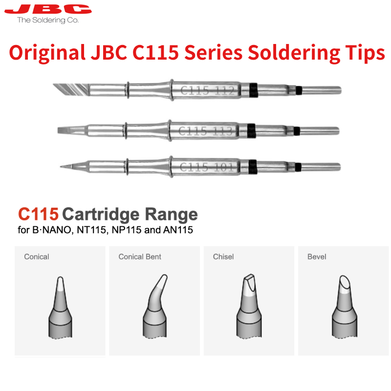 Original JBC C115 Cartridges S - C115 Nano Soldering Iron Station recension och pris