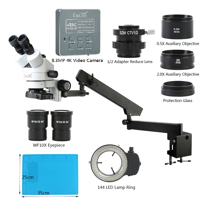 Simul Focal Zoom 3.5X-90X Arti - Trinocular Stereo Microscope 7X-45X recension och pris