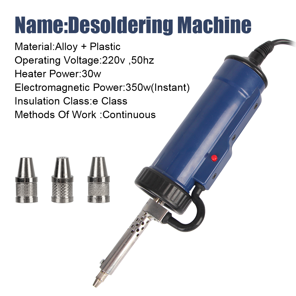 Tin Sucker Vacuum with 3 Sucti - Desoldering Pump Electric Vacuum Station recension och pris