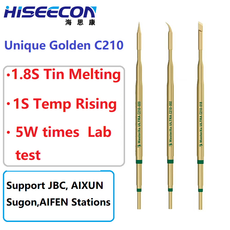 2PCS Golden C210 Soldering Iro - C210 Precision Soldering Station recension och pris