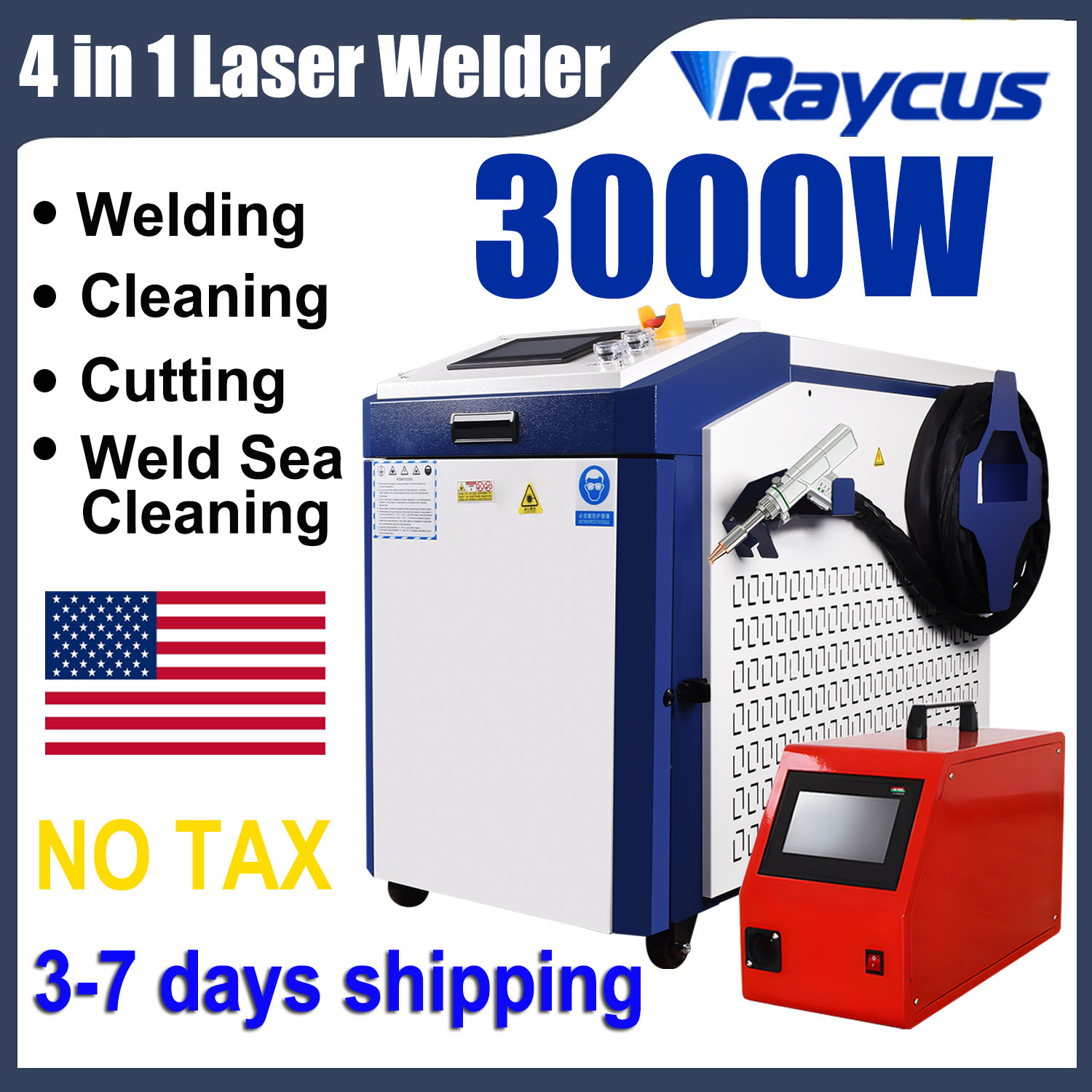 Raycus 3000W Handheld 4-in-1 F - Laser Soldering Machine Handheld recension och pris