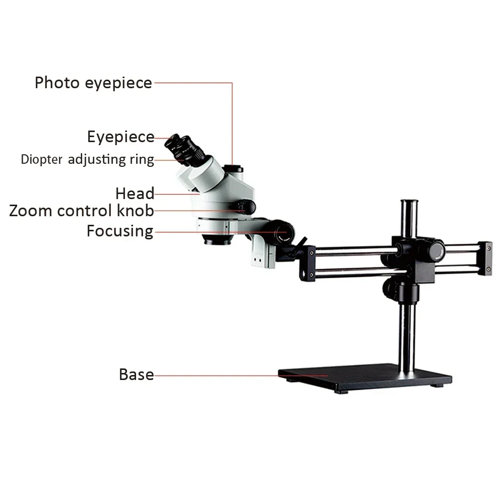 2026/Steady Base Double Boom S - Trinocular Stereo Microscope 7X-45X recension och pris