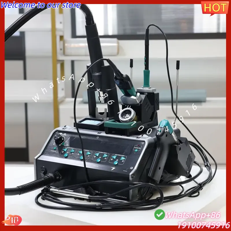 2026 YIHUA-948D IV 5-in-1 Sold - Desoldering Pump Electric Vacuum Station recension och pris