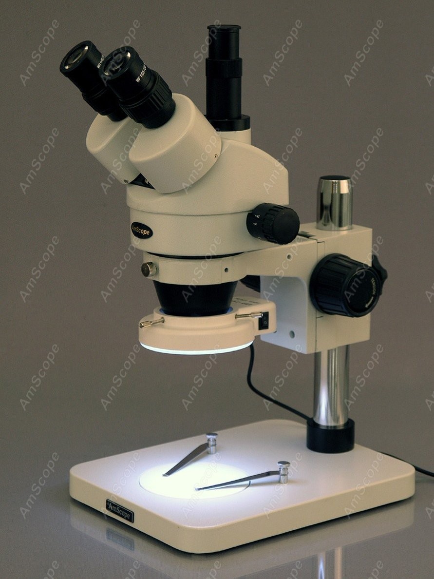 AmScope Trinocular Zoom Stereo - Trinocular Stereo Microscope 7X-45X recension och pris